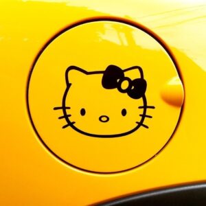 Hello Kitty tanksapka autó matrica