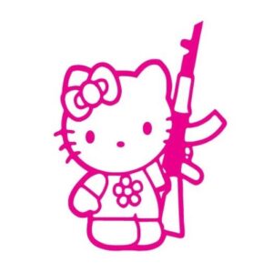 Hello Kitty AK47-essel matrica