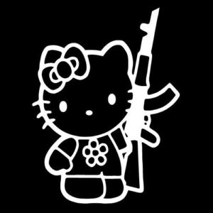 Hello Kitty AK47-essel matrica