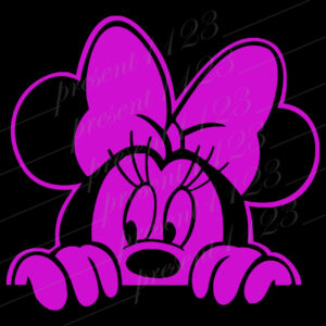 Minnie Mouse pink autó matrica