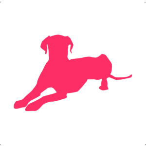 Dalmata kutya autó matrica pink #168