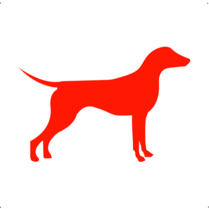 Német Pincser kutya autó matrica piros #200
