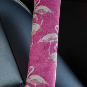 Flamingó mintás biztonsági öv párna