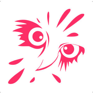 Angry birds autó matrica pink #647